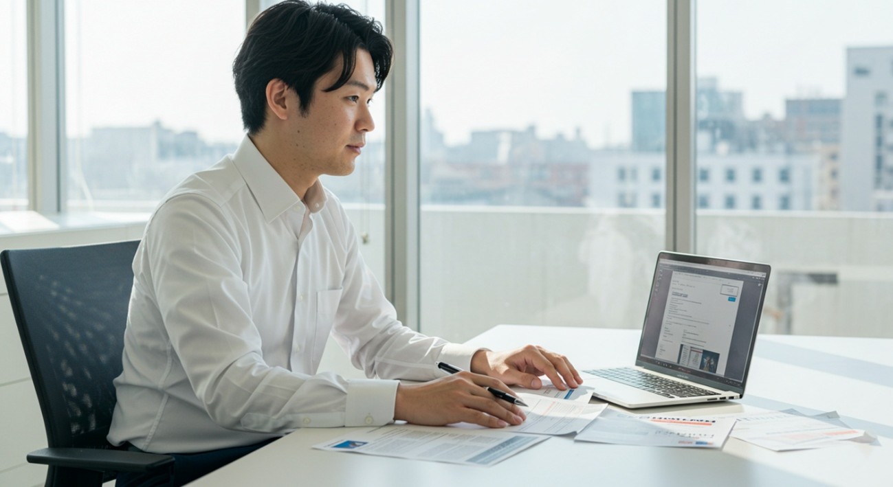 業界研究をするコンサルタントへの転職志望者